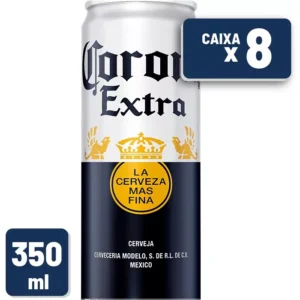 Cerveja Corona Extra Lata 350ml- Pack 8 Unidades