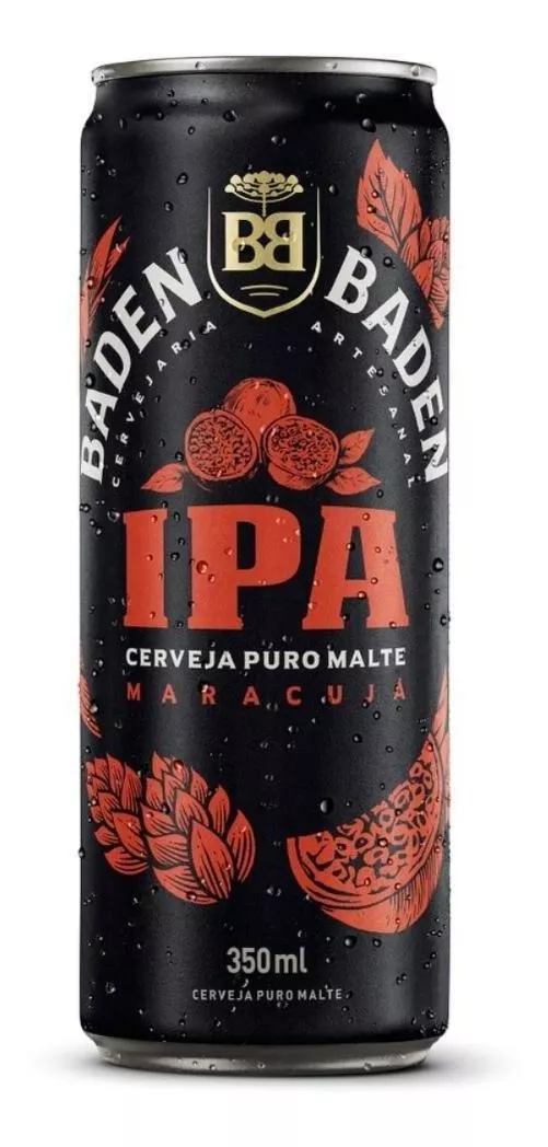 Cerveja American Ipa Lata 350ml Pack 6 Unidades Baden Baden - Imagem 3
